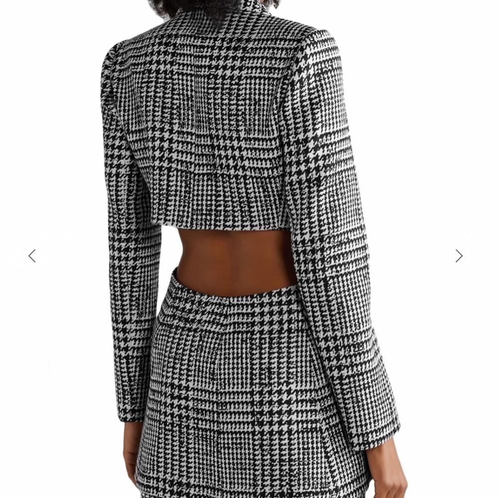 ISO CAROLINA HERRERA SILK BLEND CUT OUT JACKET - Picture 3 of 3
